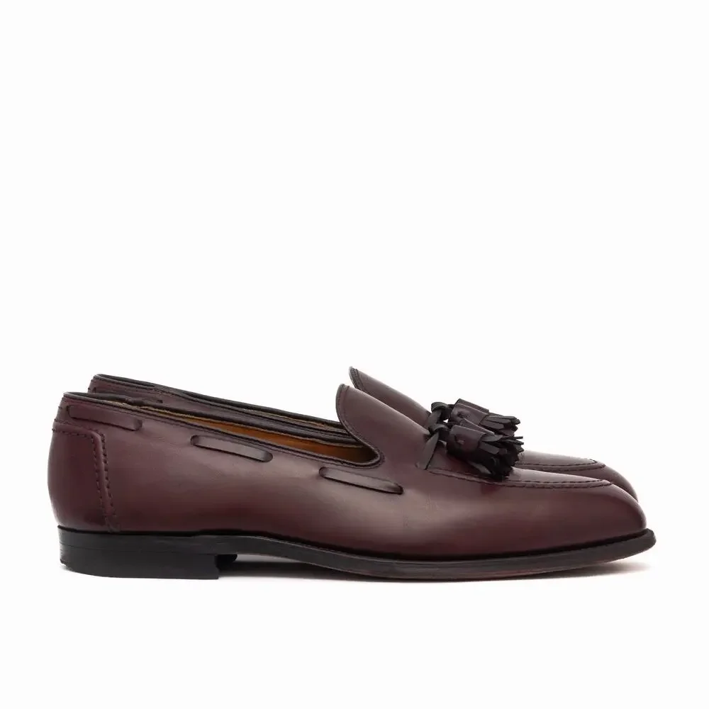654$ ALDEN 769 Burgundy Leather Tassel Loafers D Hand-Made in USA US 10 D